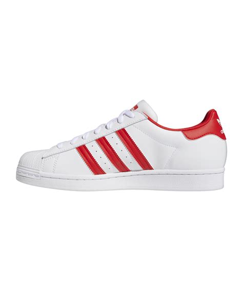 adidas superstar dunkelrot weiß